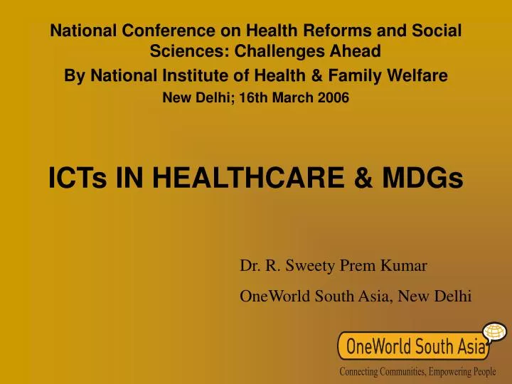 icts in healthcare mdgs