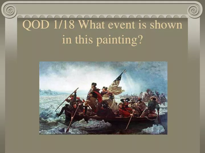 qod 1 18 what event is shown in this painting