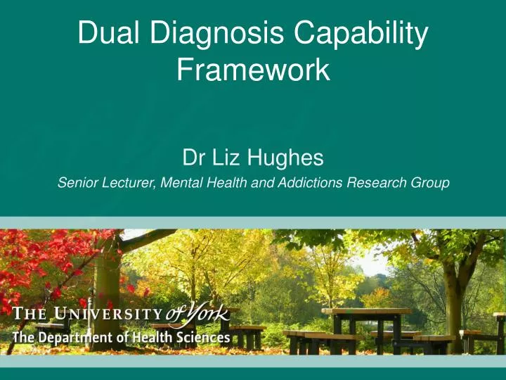 dual diagnosis capability framework