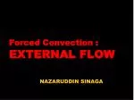 Forced Convection : EXTERNAL FLOW - slide 1
