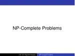 NP-Complete Problems - slide 1