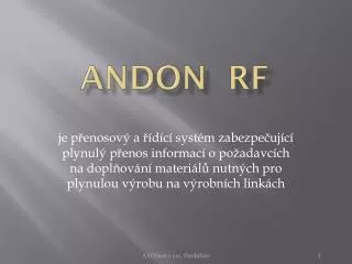 andon rf
