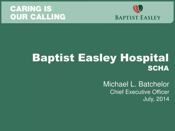 baptist easley hospital scha