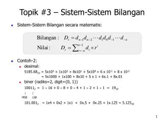 topik 3 sistem sistem bilangan