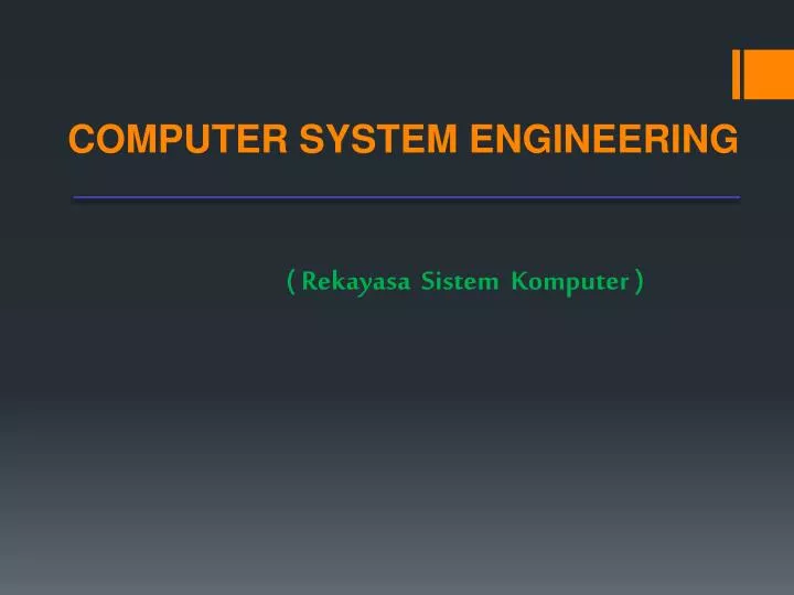 computer system engineering
