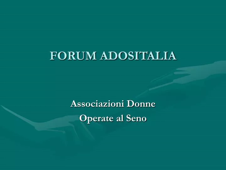 forum adositalia