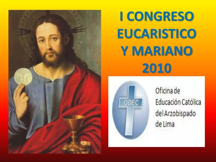 i congreso eucaristico y mariano 2010