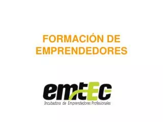 formaci n de emprendedores