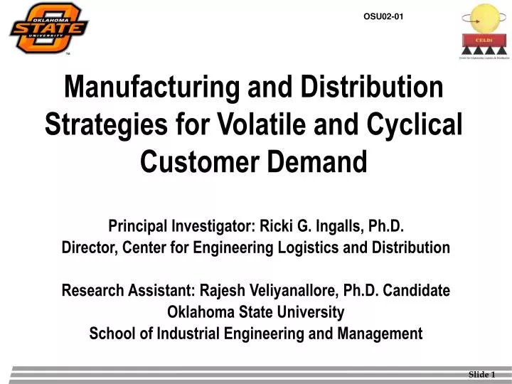 manufacturing and distribution strategies for volatile and cyclical customer demand