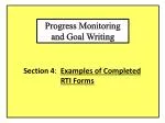 Progress Monitoring and Goal Writing - slide 1