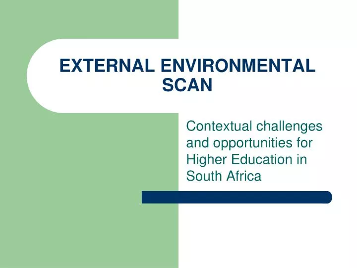 external environmental scan