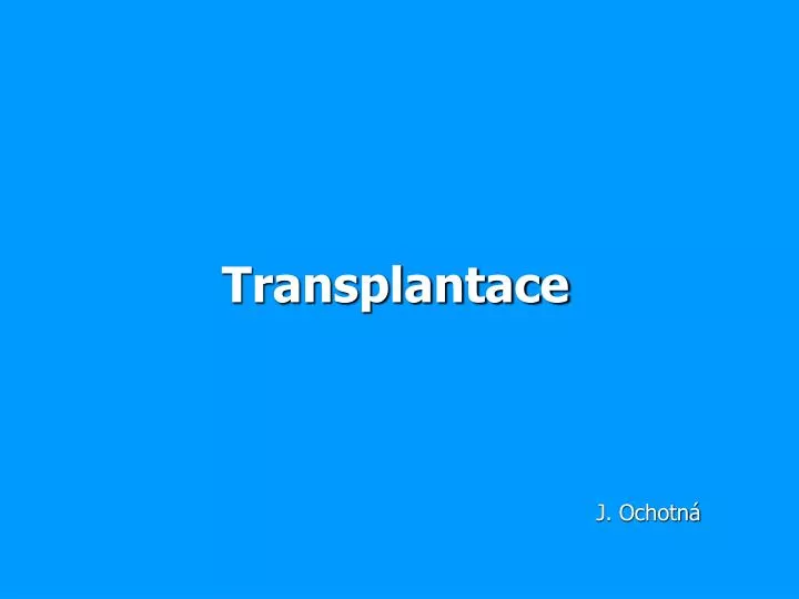 transplantace