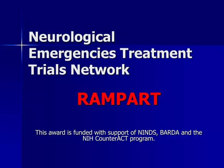 neurological emergencies treatment trials network