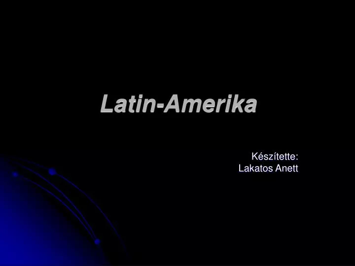 latin amerika