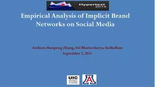 Empirical Analysis of Implicit Brand Networks on Social Media
