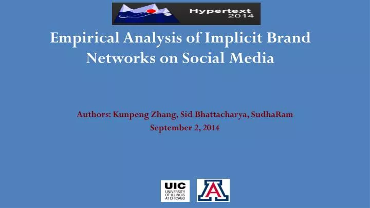 empirical analysis of implicit brand networks on social media