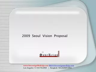 2009 Seoul Vision Proposal