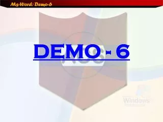 DEMO - 6