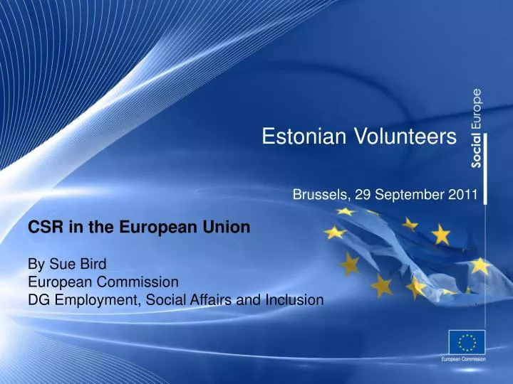 estonian volunteers