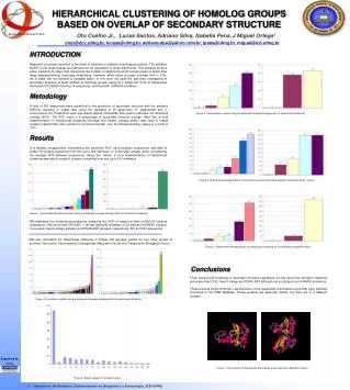 HIERARCHICAL CLUSTERING OF HOMOLOG GROUPS BASED ON OVERLAP OF SECONDARY STRUCTURE