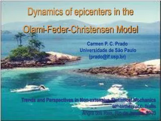 Dynamics of epicenters in the Olami-Feder-Christensen Model