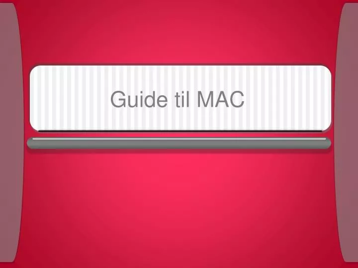 guide til mac