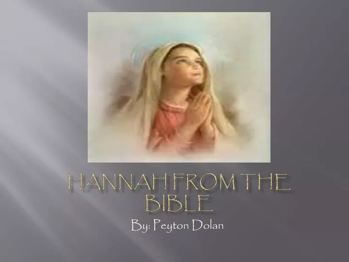 hannah from the bible
