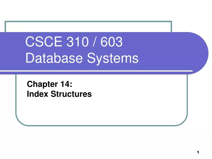 csce 310 603 database systems