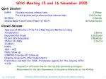 SPSC Meeting 15 and 16 November 2005 - slide 1