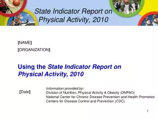 State Indicator Report on Physical Activity, 2010