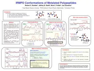 IRMPD Conformations of Metalated Polypeptides