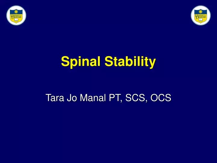 spinal stability