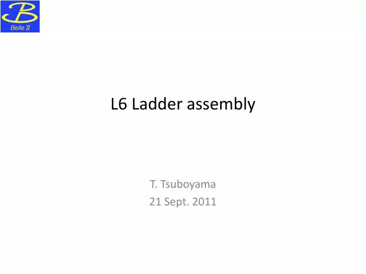 l6 ladder assembly