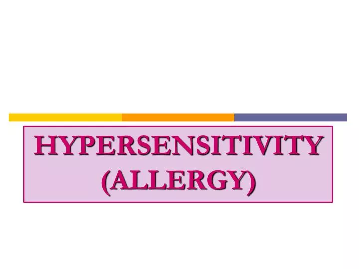 hypersensitivity allergy