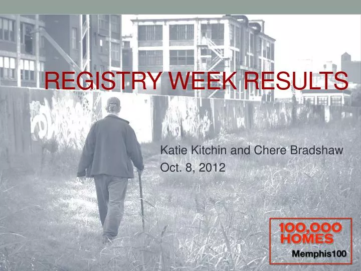 registry week results