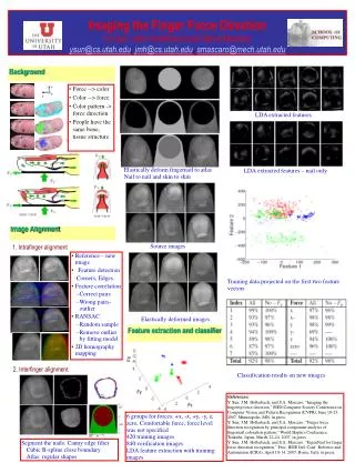 Imaging the Finger Force Direction Yu Sun, John Hollerbach and Steve Mascaro