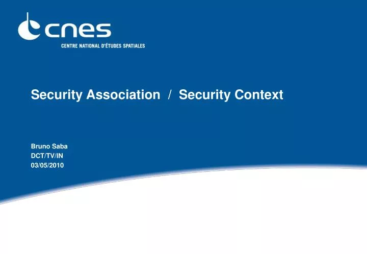 security association security context