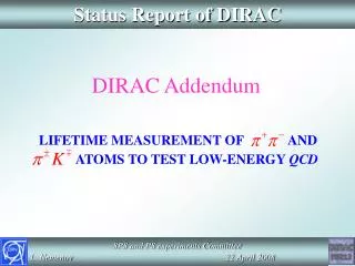 Status Report of DIRAC