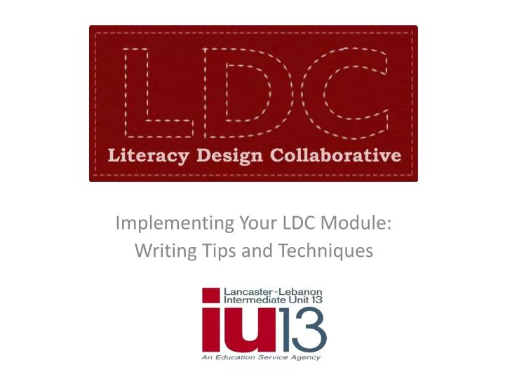 implementing your ldc module writing tips and techniques
