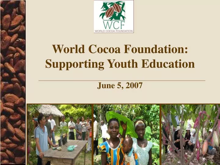 world cocoa foundation supporting youth education