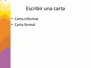 escribir una carta