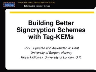 Building Better Signcryption Schemes with Tag-KEMs
