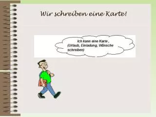 wir schreiben eine karte