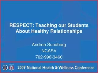 RESPECT: Teaching our Students About Healthy Relationships