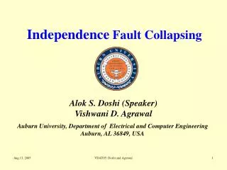 Independence Fault Collapsing