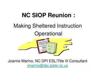 NC SIOP Reunion :
