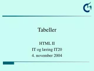 tabeller