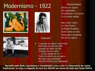 modernismo 1922