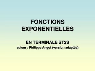 fonctions exponentielles
