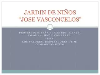 jardin de ni os jose vasconcelos